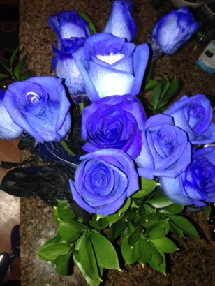 blue flowers